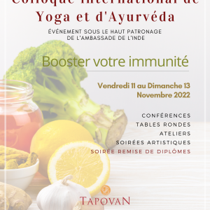 Colloque International Yoga & Ayurvéda 2022 – Élèves du Dr Florine Boukhobza- FORFAIT TOUT COMPRIS